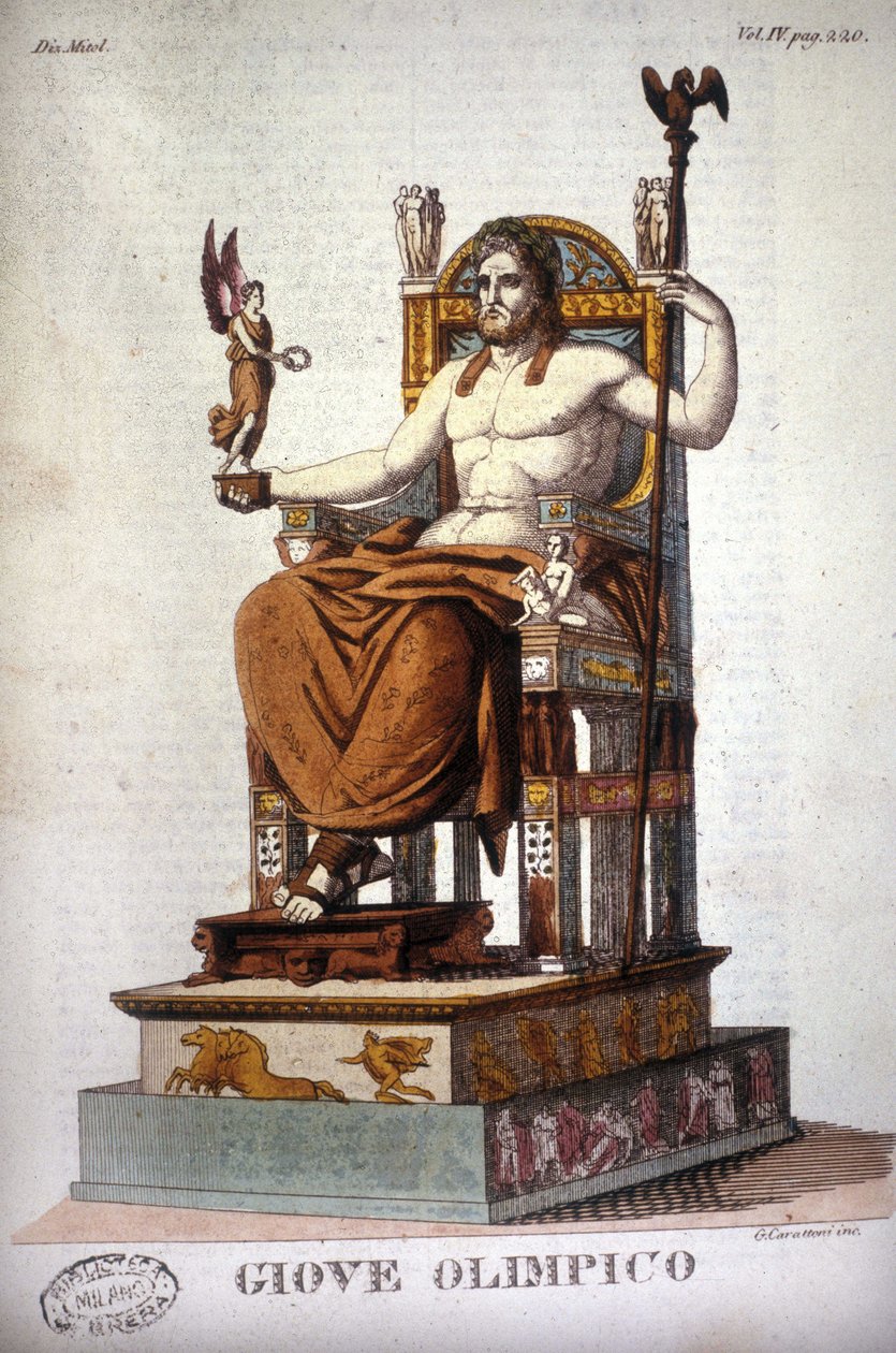Jupiter (Zeus) - gravyr av Unknown artist