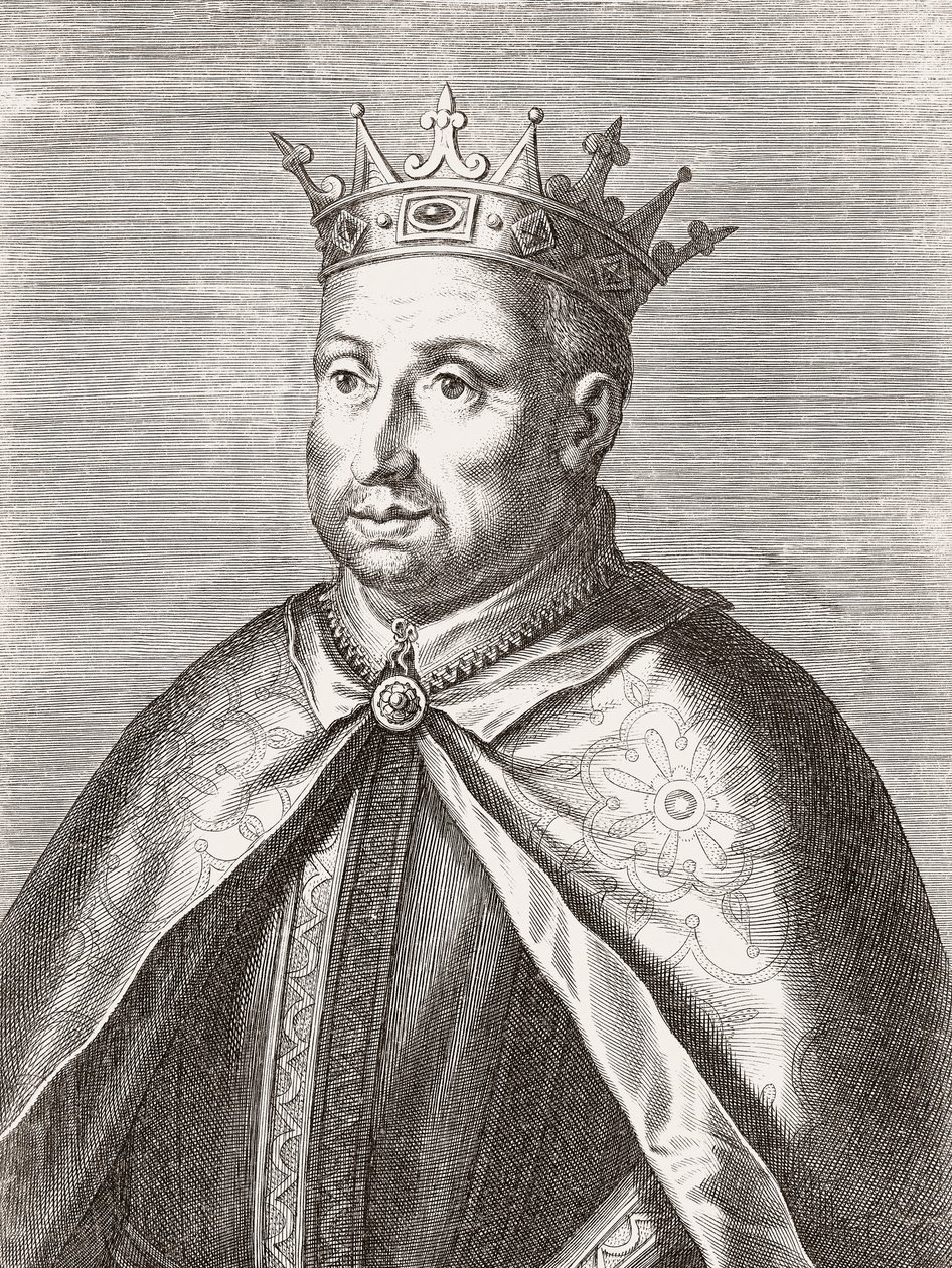 Kung Afonso II av Portugal. Porträtt. av Unknown artist