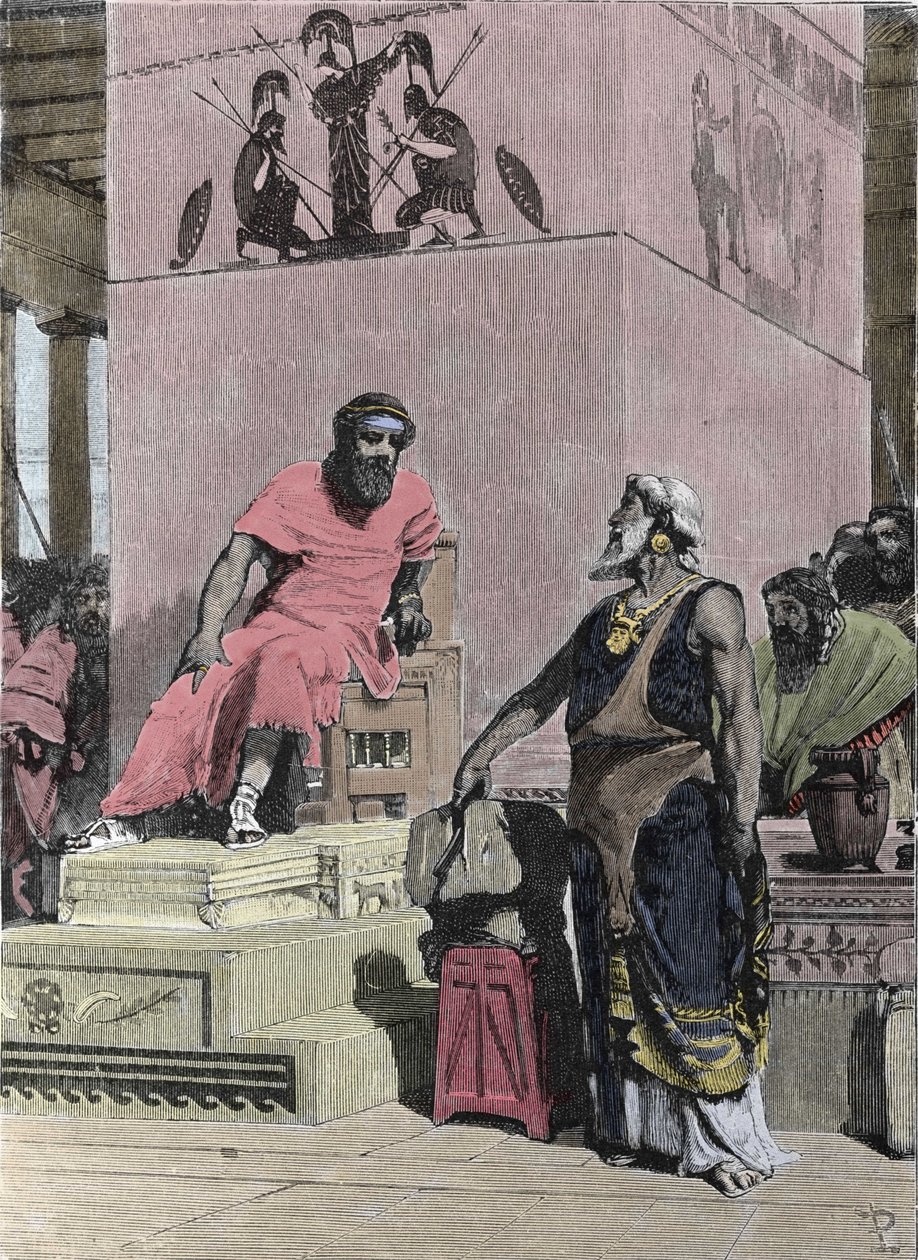 Kung Tarquin den äldre, av etruskiskt ursprung av Unknown artist