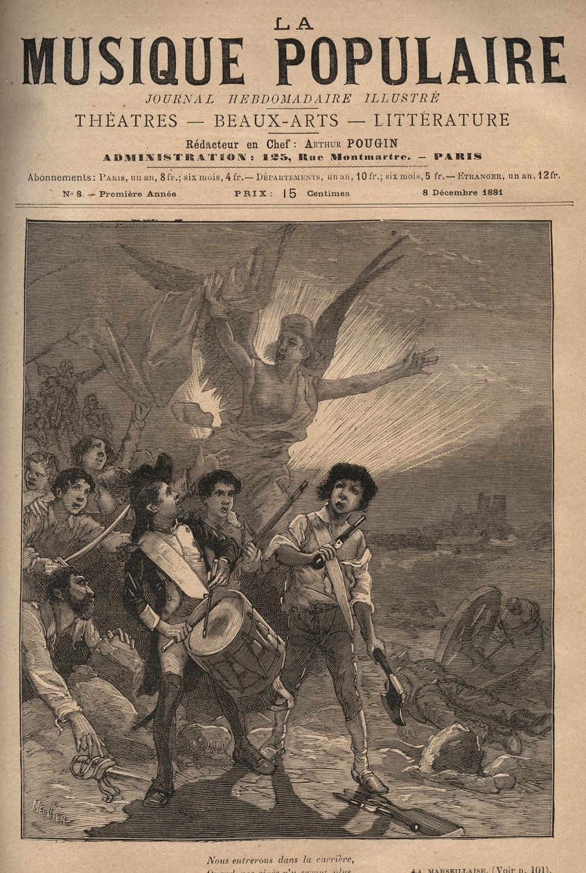 La Marseillaise, som blev nationalsången under den tredje republiken (14 februari av Unknown artist