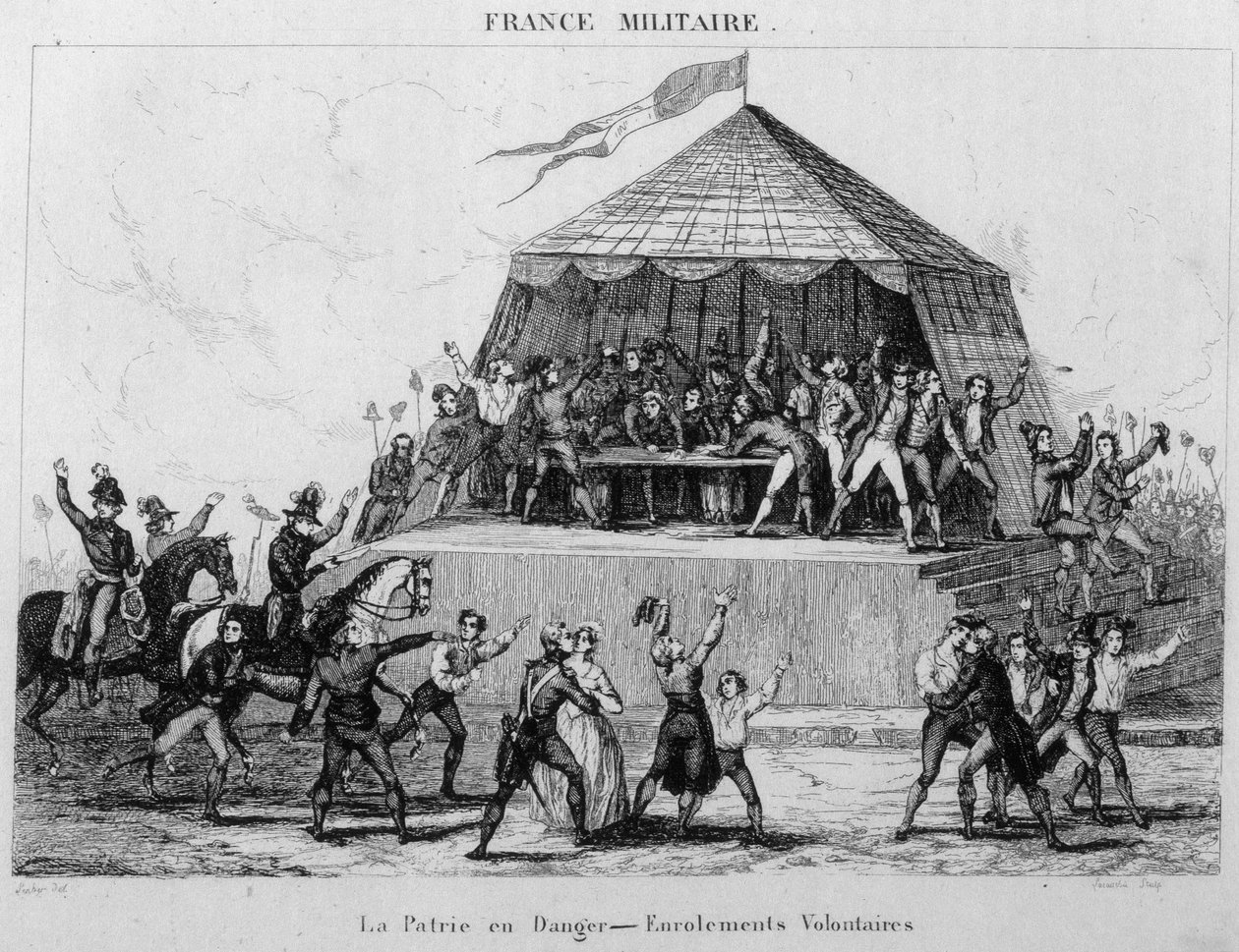 La patrie en danger - Frivilliga mönstringar. av Unknown artist