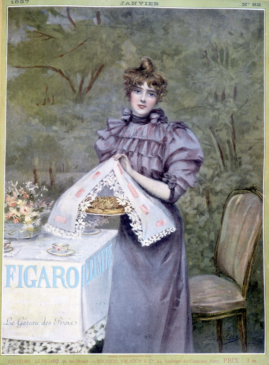 Kungstårtan av Frédéric Vallet - i ""Figaro Illustré"", januari 1897 av Unknown artist