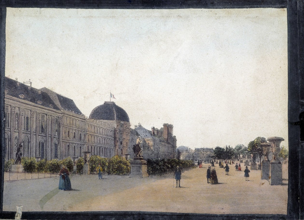 Les Tuileries - i "" Views of Paris for Panoptic Polyorama"", cirka 1850 av Unknown artist