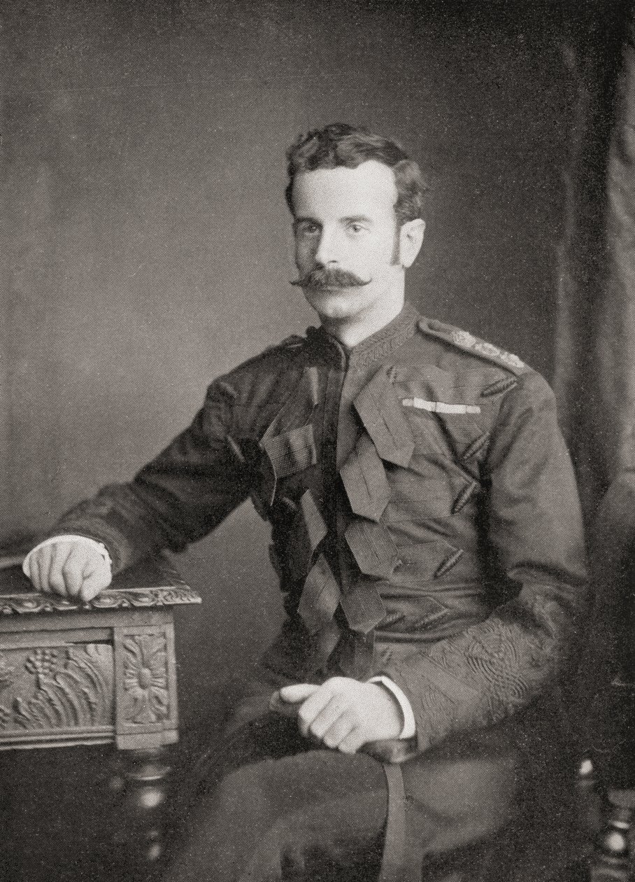 Generallöjtnant Douglas Mackinnon Baillie Hamilton Cochrane, 12:e Earl of Dundonald, från boken South Africa and the Transvaal War av Louis Creswicke, pub. 1900 av Unknown