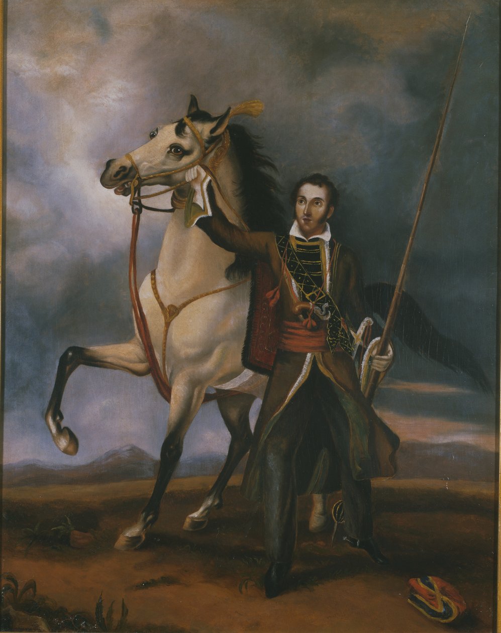 Löjtnant (senare kapten) Charles Swanston, Poona Irregular Horse av Unknown artist