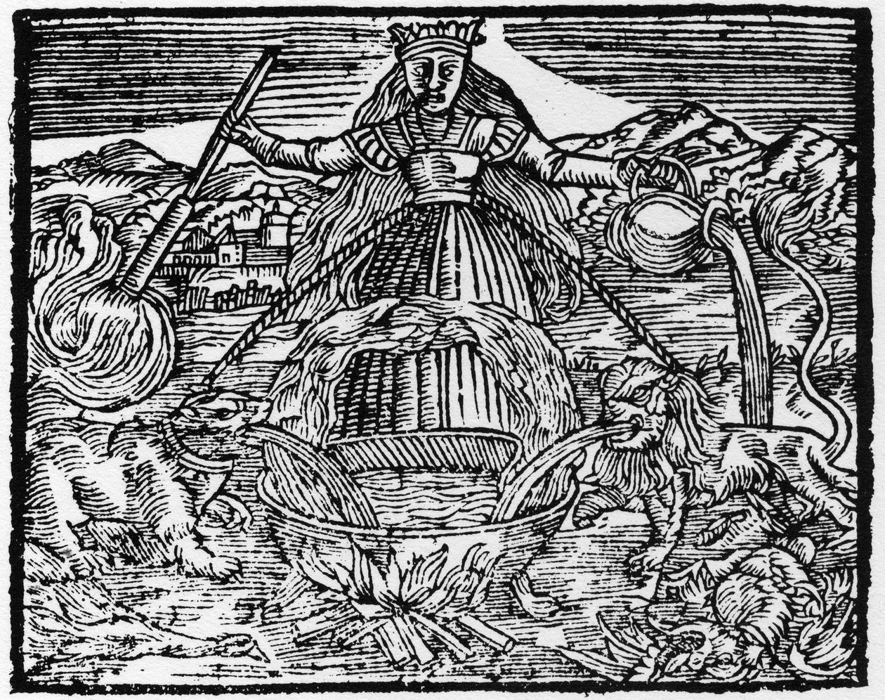 Alkemisternas universella verk - Gravyr från 1659 i "L