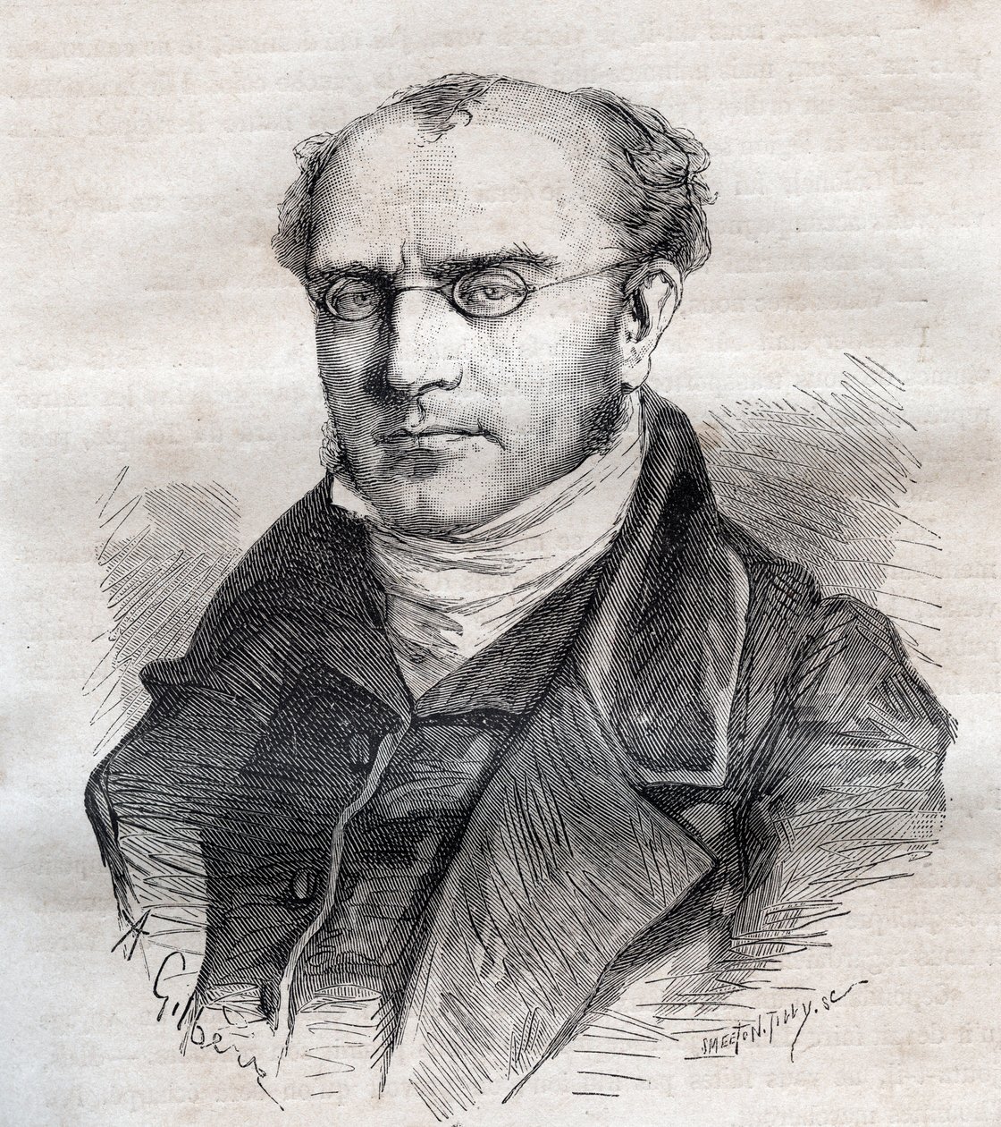 Louis-Chrysostome (Louis Chrysostome) Michel di Michel de Bourges 1797-1853 fransk advokat och politiker. av Unknown artist