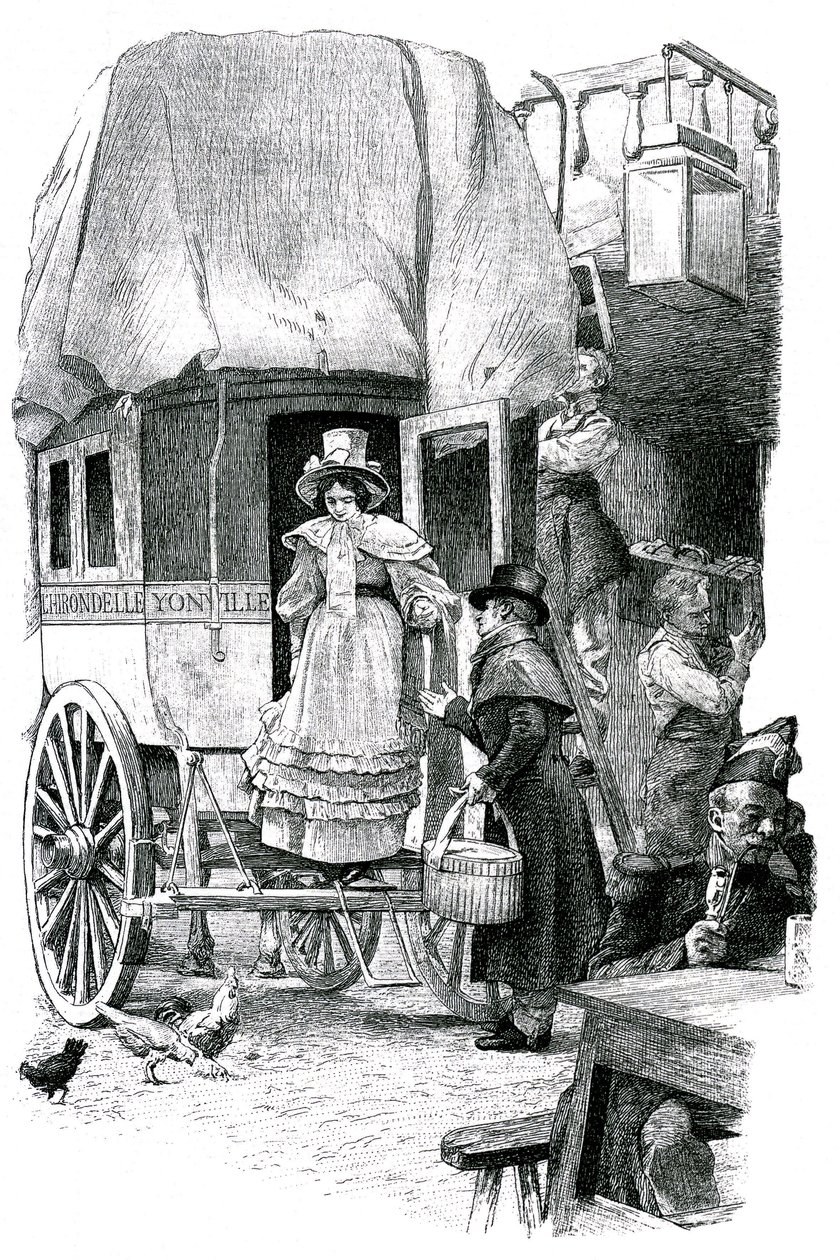 Madame Bovary, illustration till Gustave Flauberts roman av Unknown artist