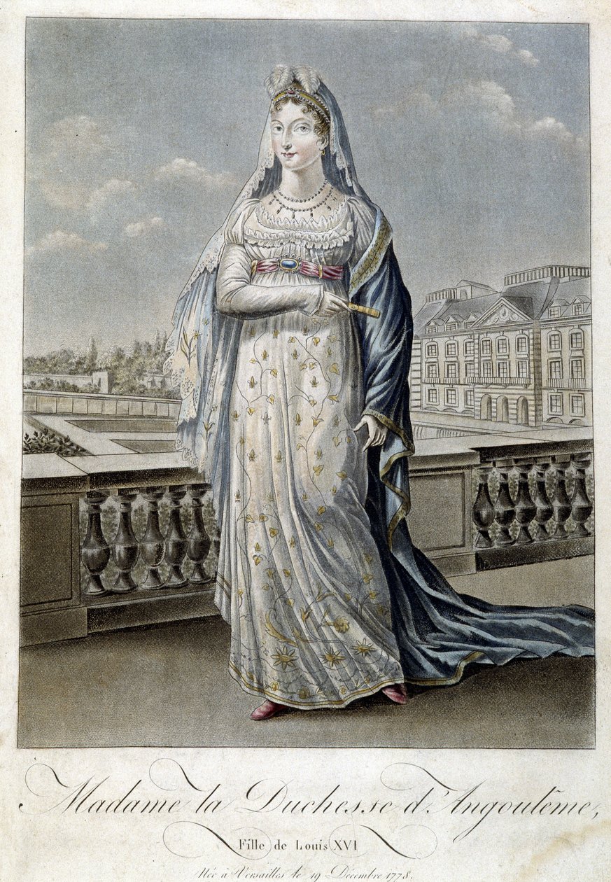 Madame hertiginnan av Angouleme (Marie Therese eller Madame Royale av Unknown artist