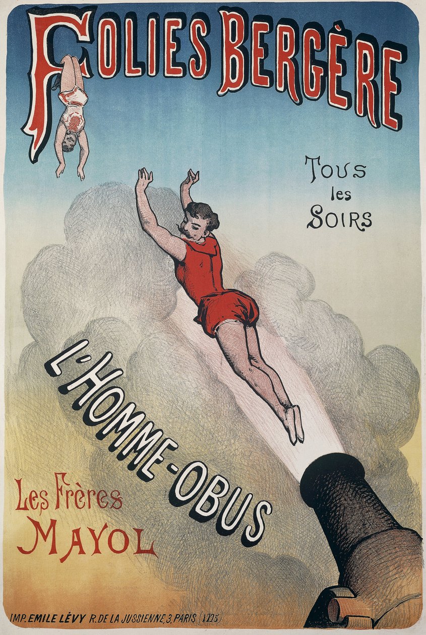 Tidningar (musiksal) - Folies-Bergere. (Folies Bergere) Varje natt man-skalet av Unknown artist