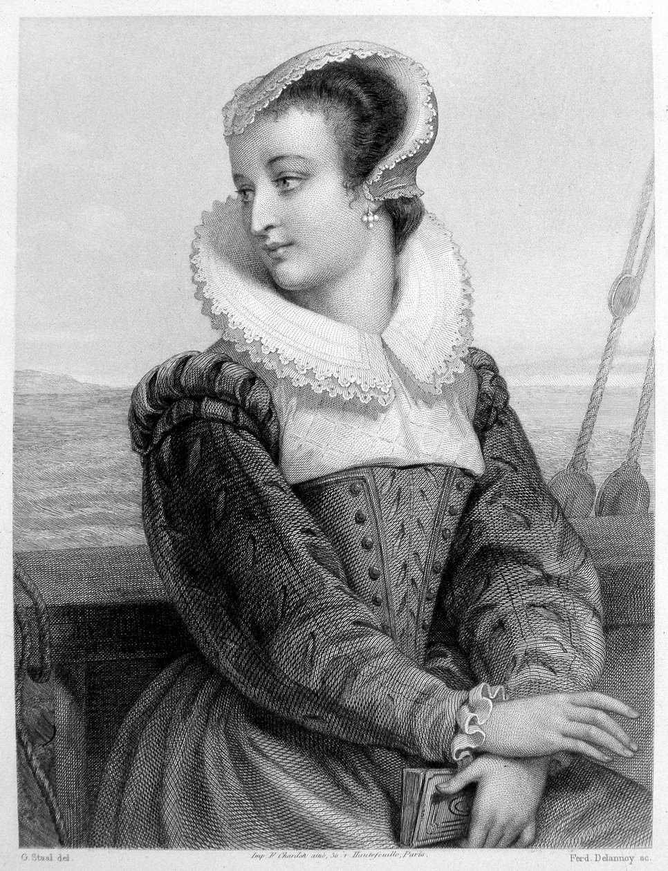 Marie Stuart - gravyr av Unknown artist