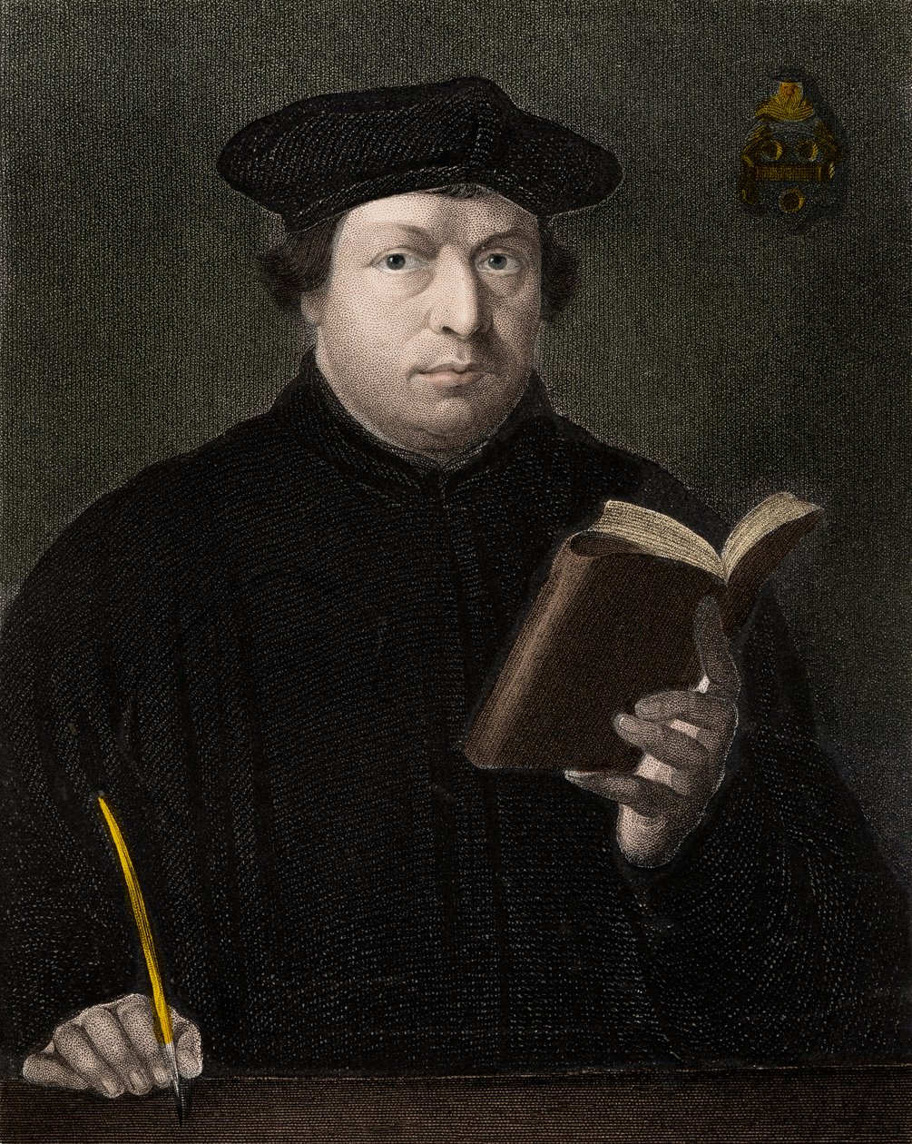 Martin Luther 1483-1546 - gravyr - 1800-talet av Unknown artist