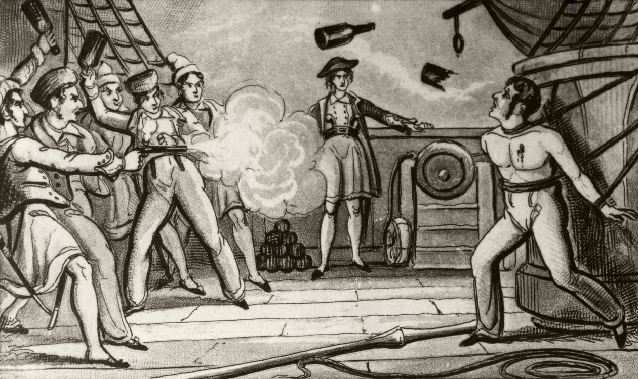 Massaker av kapten Skinner av Unknown artist
