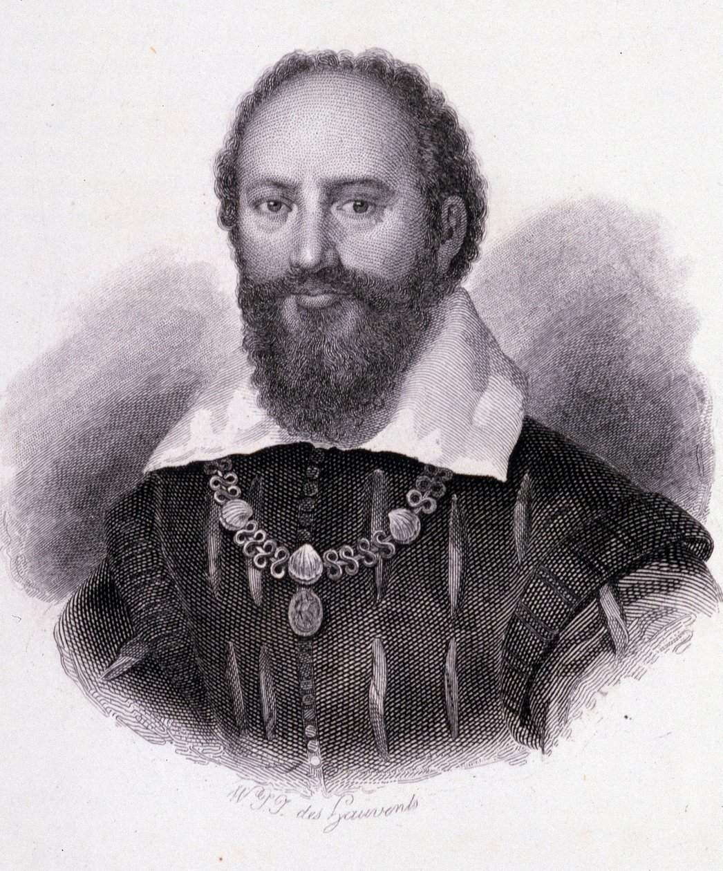 Maximilian av Bethune (1560-1641) hertig av Sully, gravporträtt av Unknown artist