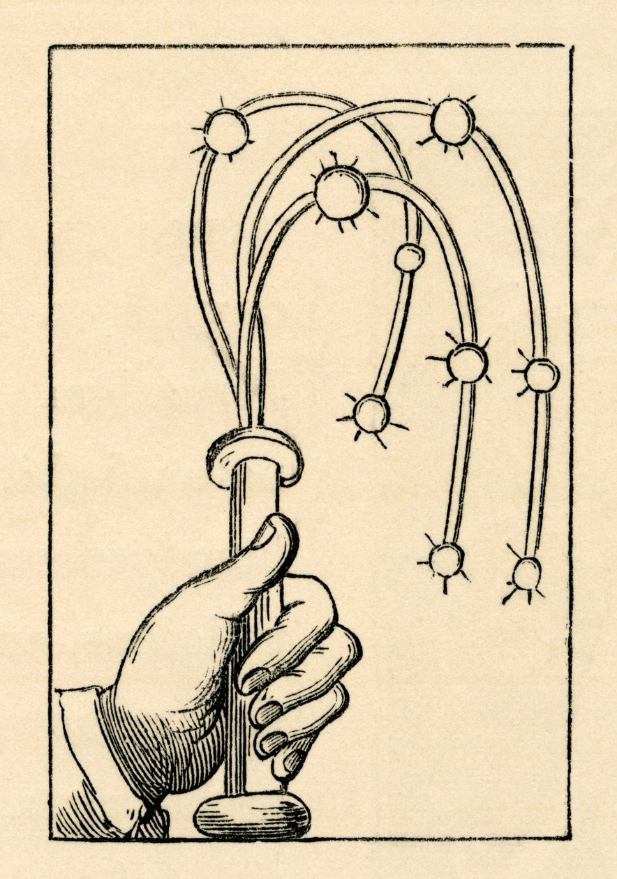 Medeltida tortyrinstrument: katt med nio svansar av Unknown artist