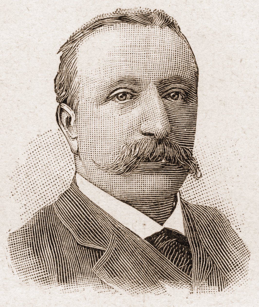 Medlemmar av Academy Francaise 1895: porträtt av Albert Sorel (1843-1906), fransk historiker. av Unknown artist