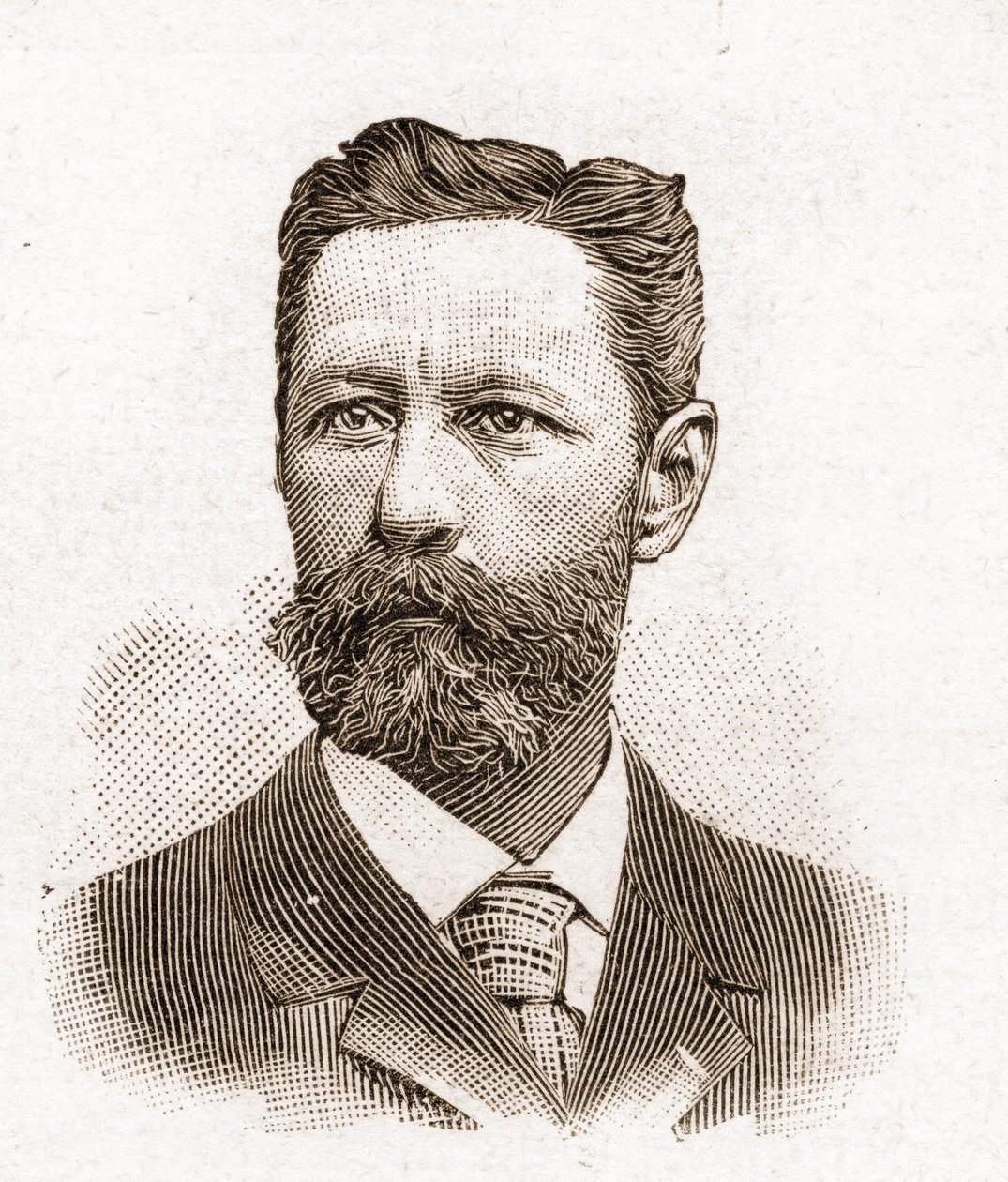 Medlemmar av Academy Francaise 1895: porträtt av Eugene-Melchior (Eugene Melchior) de Vogue (1848-1910), fransk författare. av Unknown artist