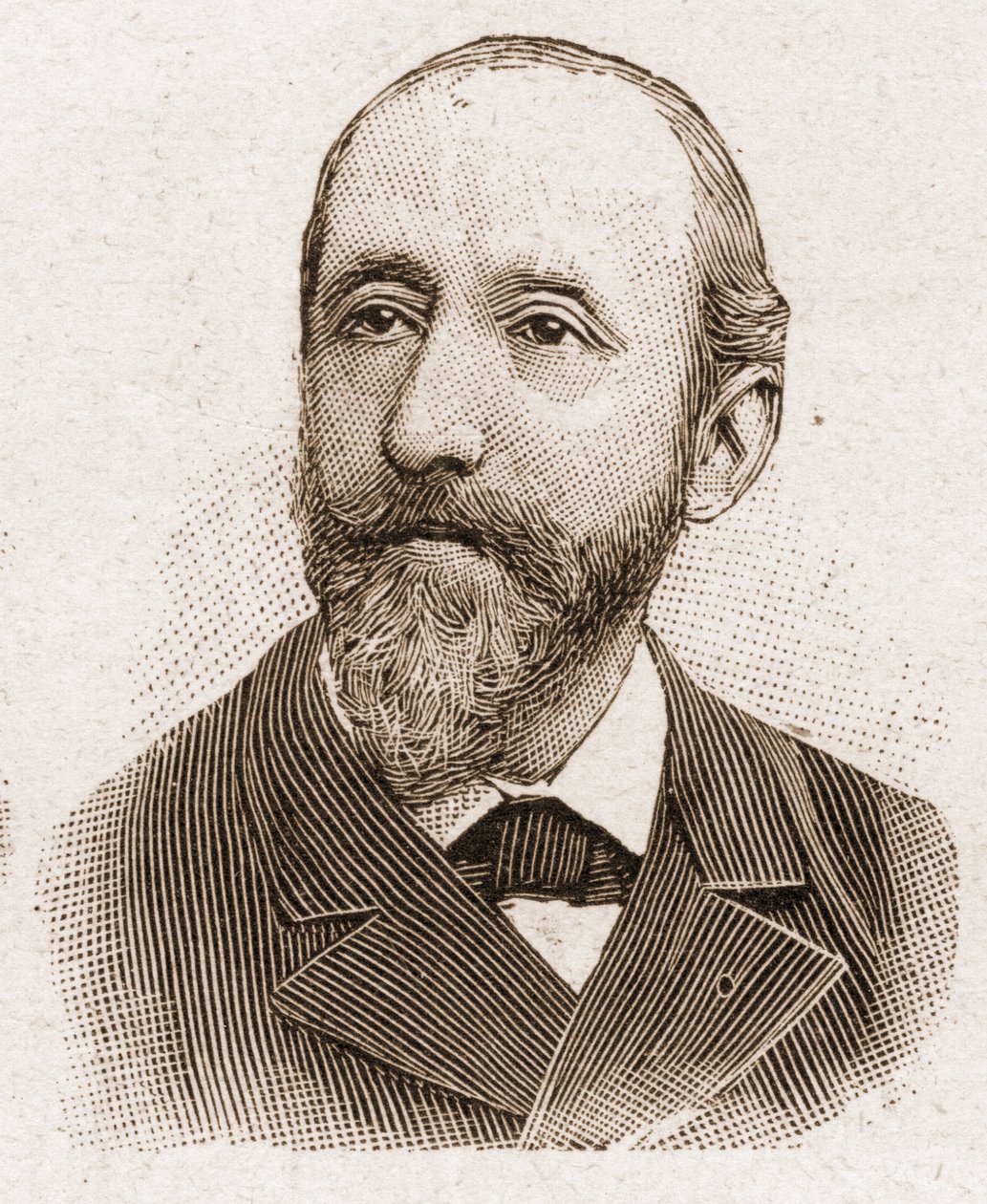 Medlemmar av Academy Francaise 1895: porträtt av Jules Claretie (1840-1913), fransk romanförfattare, dramatiker och kritiker. av Unknown artist