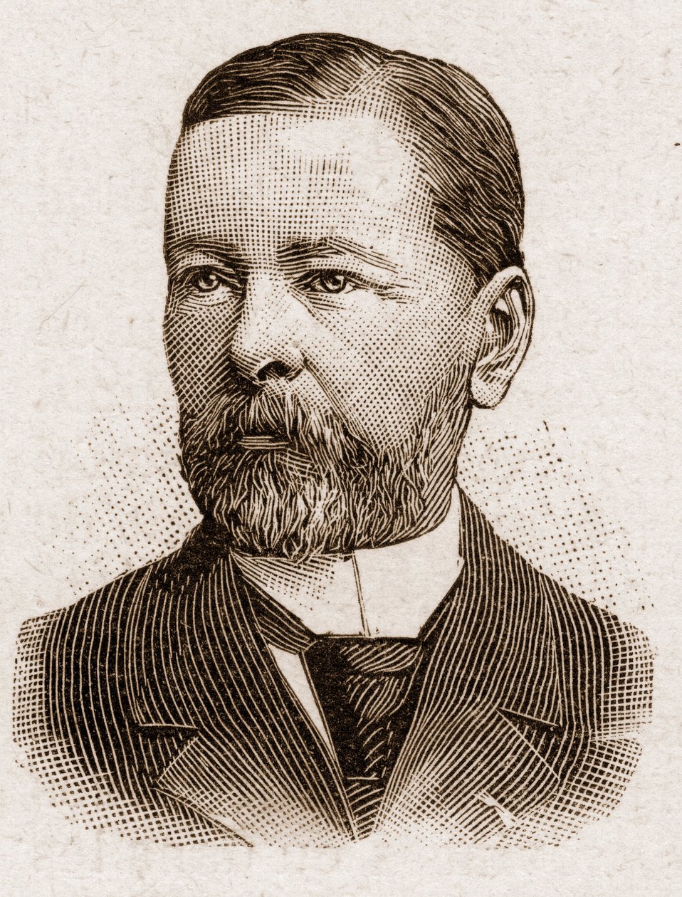 Medlemmar av Academy Francaise 1895: porträtt av Paul Thureau Dangin (Thureau-Dangin), fransk historiker. av Unknown artist