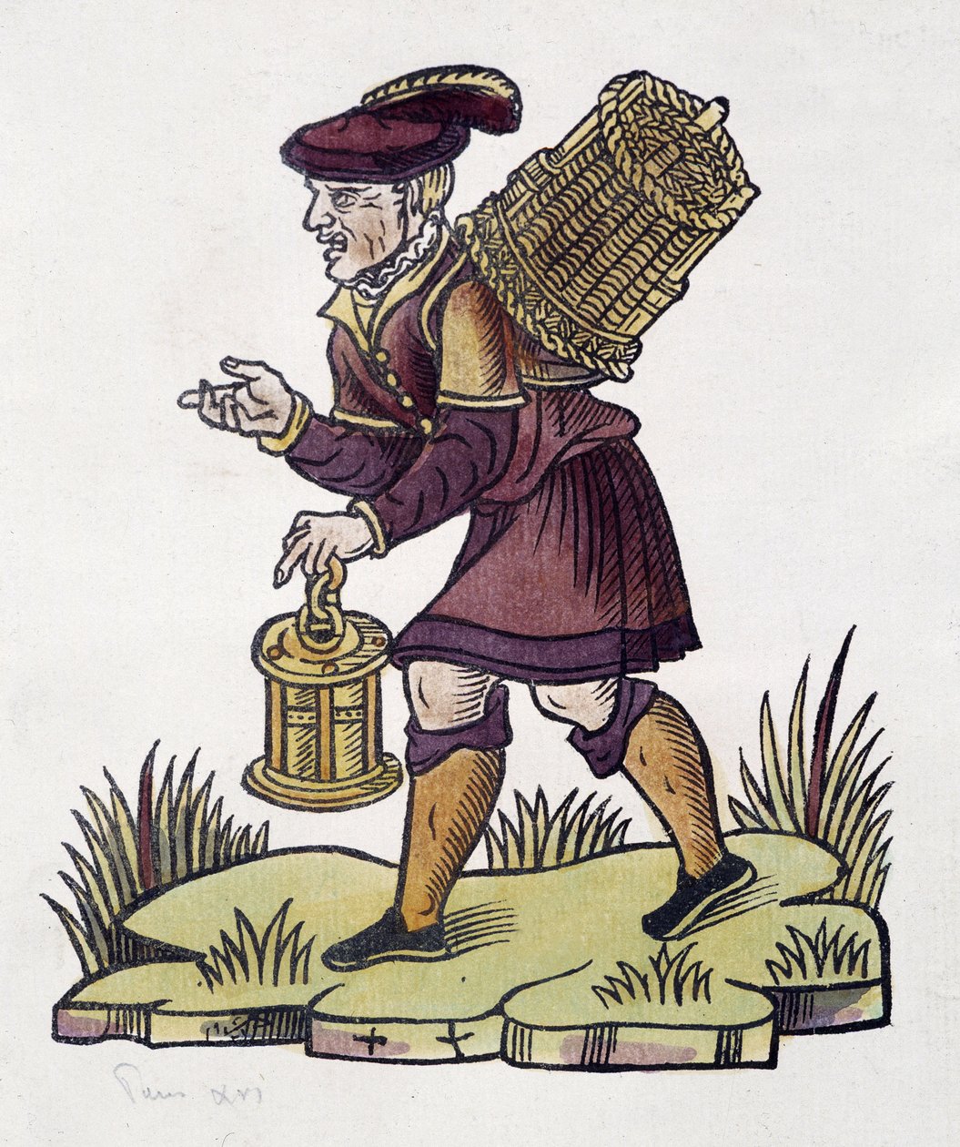 Köpman av glömt 1735 i Paris av Unknown artist