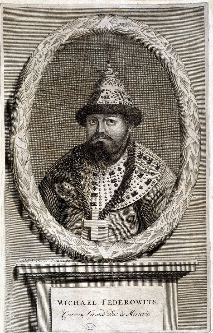 Michael Federowits, tsar eller storhertig av Moskva. av Unknown artist