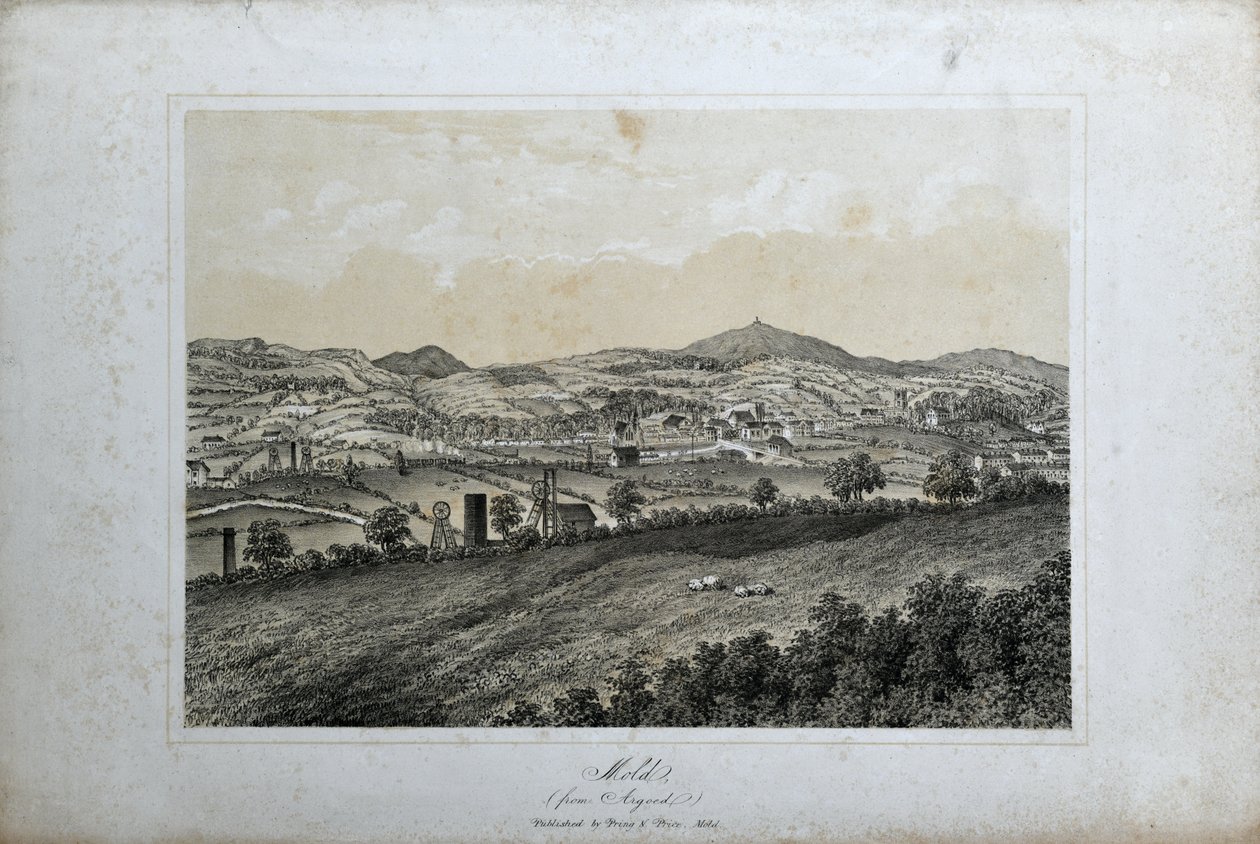 Mögel (från Argoed), ca 1850 (lito på papper) av Unknown artist