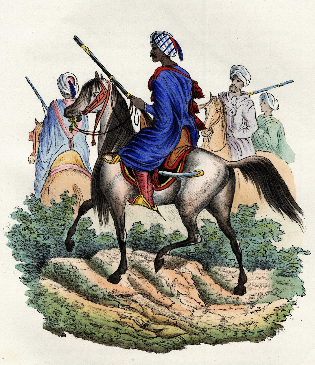 Moriska gendarmer anklagade av polisen i Alger av den franska armén i Afrika, utbildade 1831 och upplöstes 1841. I "" Storia d