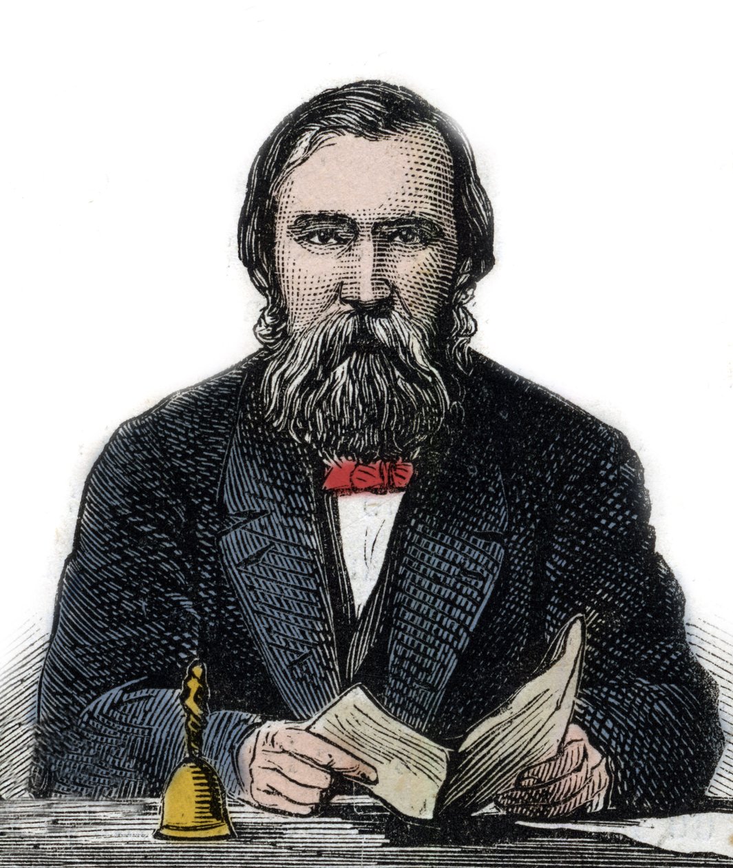 Moritz Lazarus - engelsk filosof, psykolog (1824-1903) - av Unknown artist