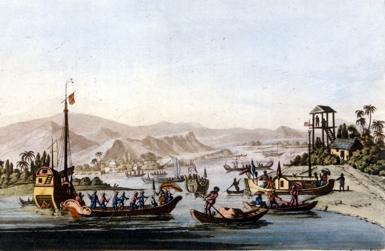 Yang Tse Kiangs mun av Unknown artist
