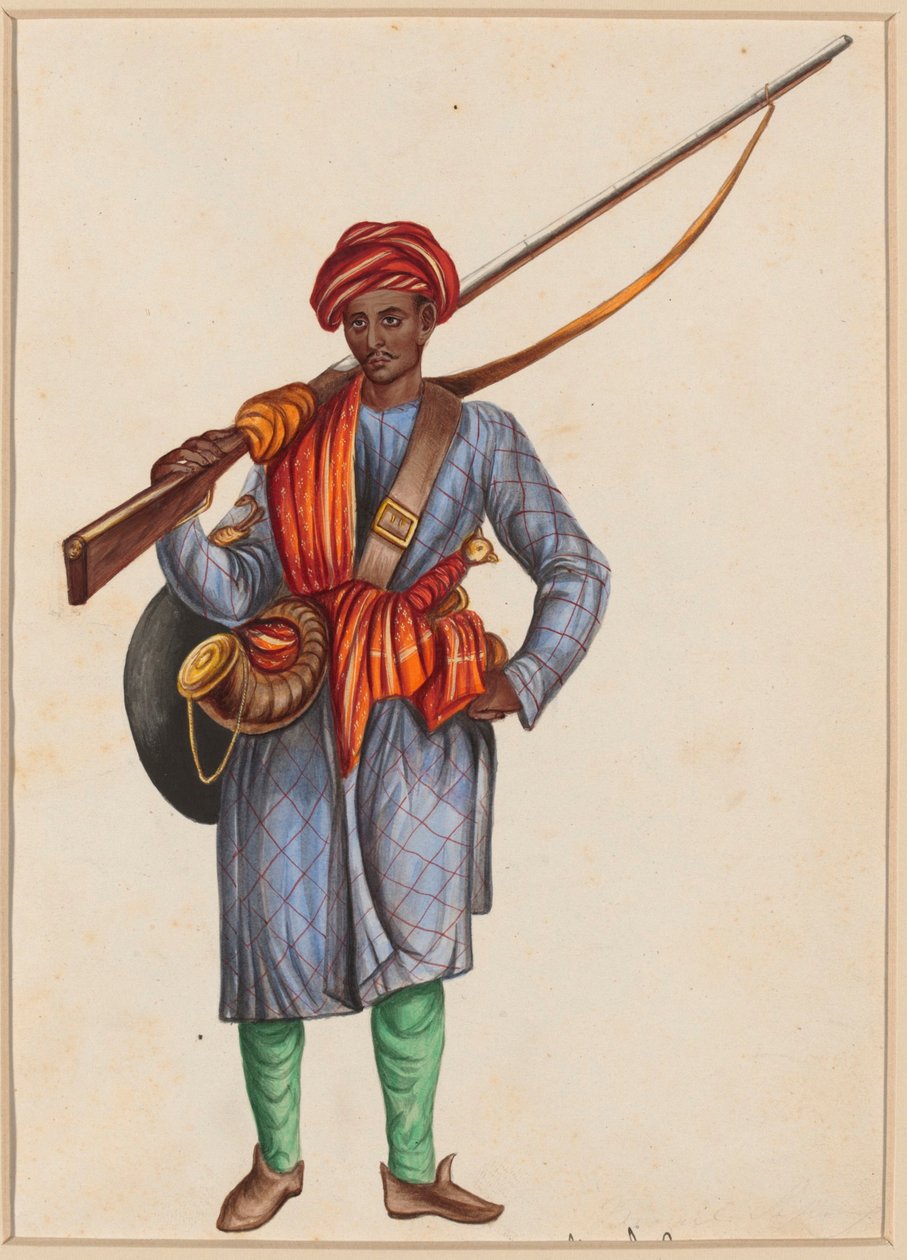 Mughal Infanterist av Unknown Artist