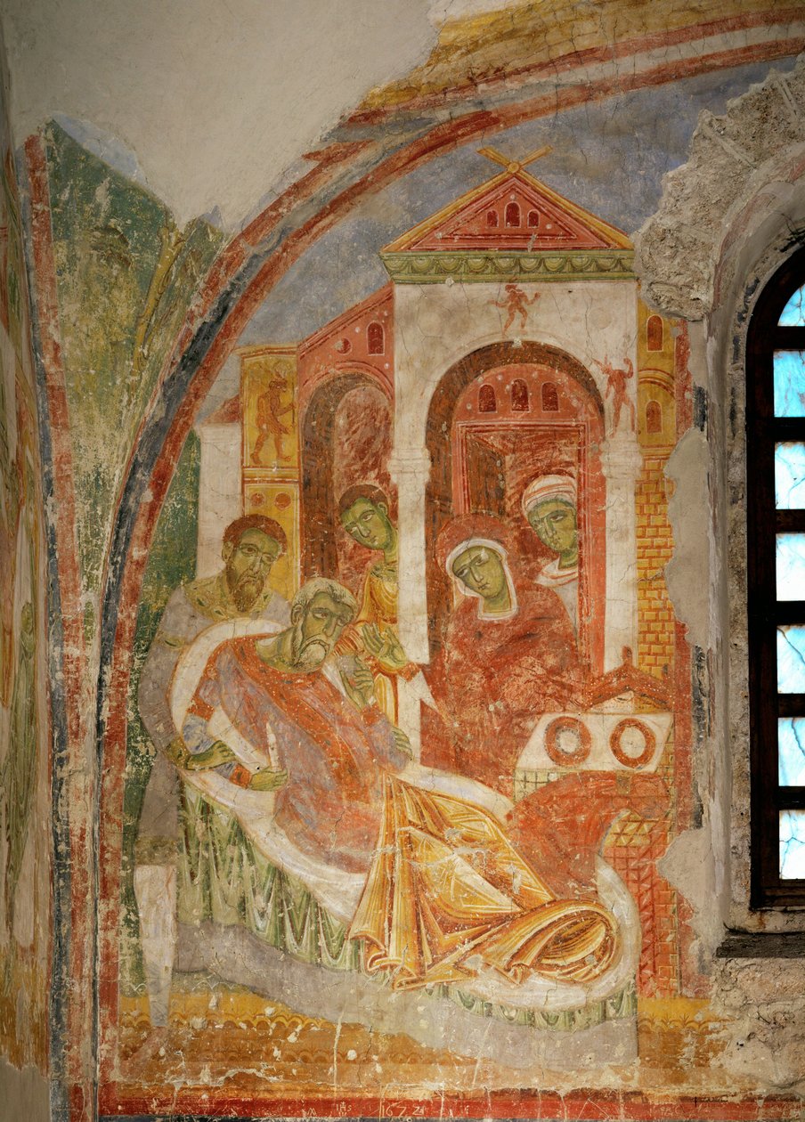 Muralmålningar i kyrkan i benediktinerklostret Lambach, Oberösterreich (fresker) av Unknown artist