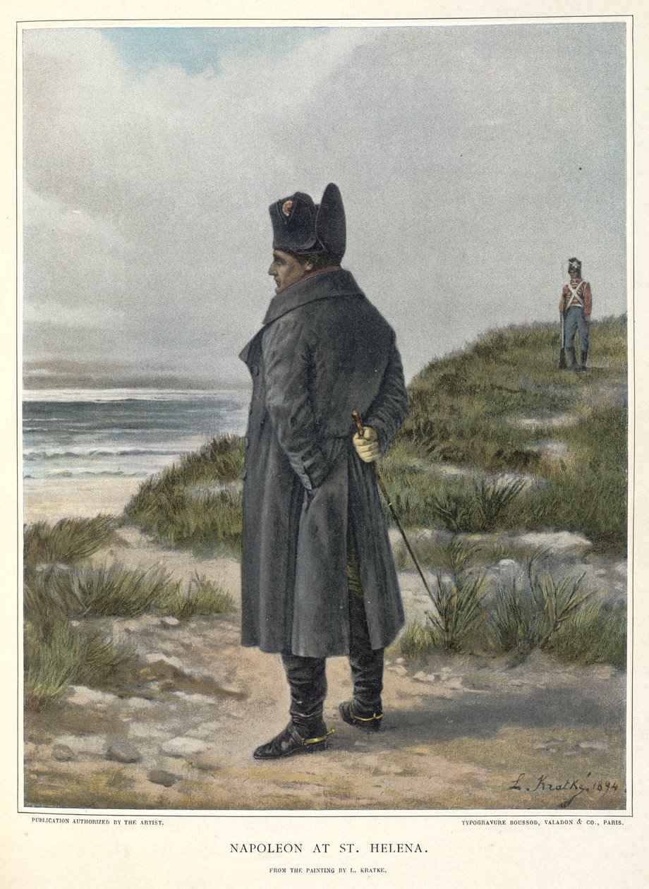 Napoleon vid S:t Helena av Unknown artist