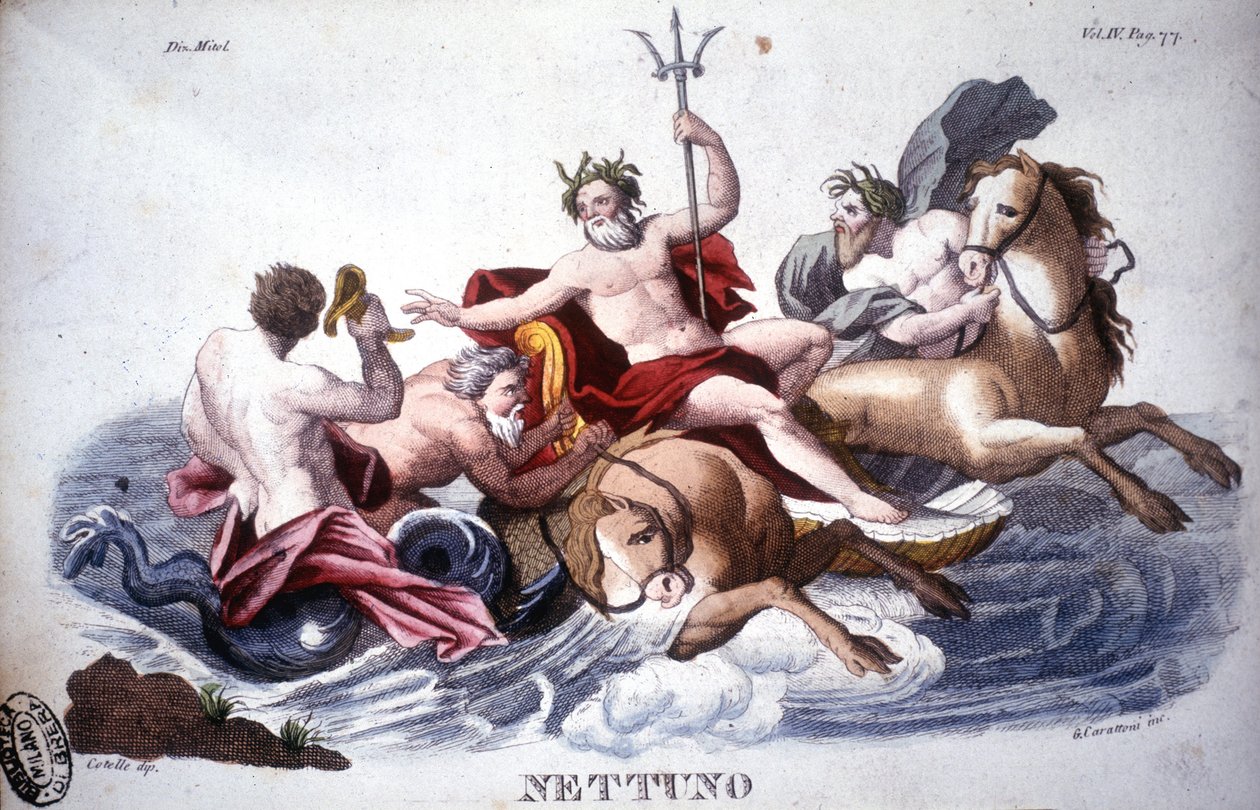 Neptunus - gravyr av Unknown artist