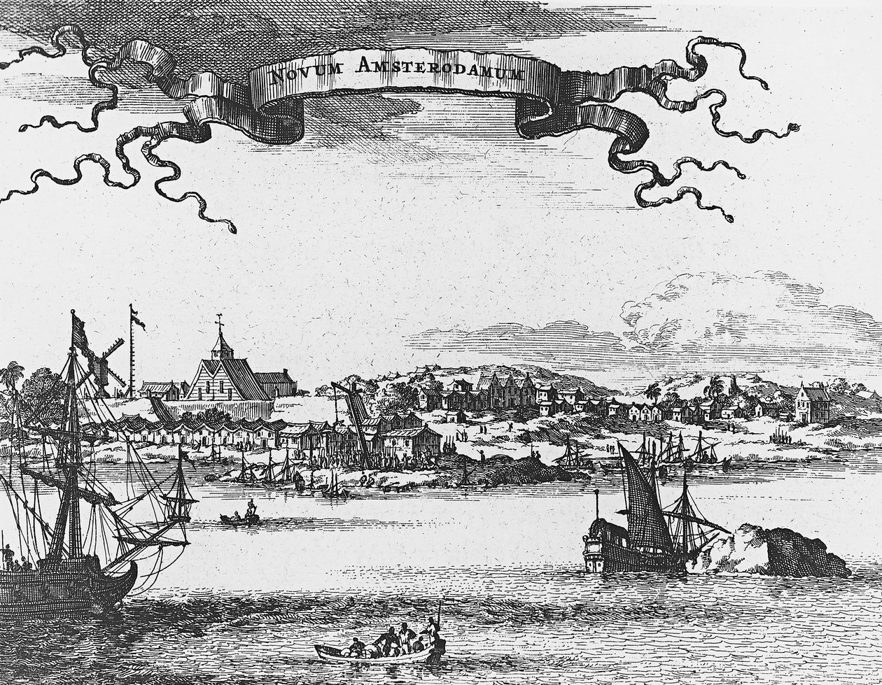New Amsterdam (New York), gravyr av Unknown artist