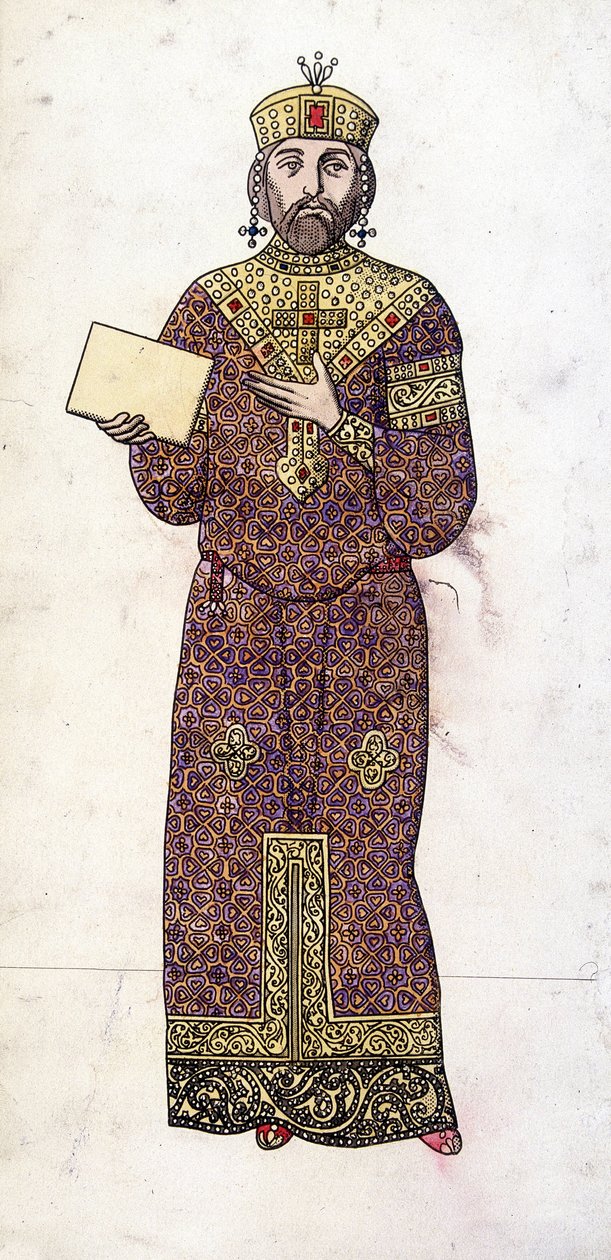 Nicephorus III Botaneiates eller Botaniate (bysantinsk kejsare från 1078 till 1081) av Unknown artist