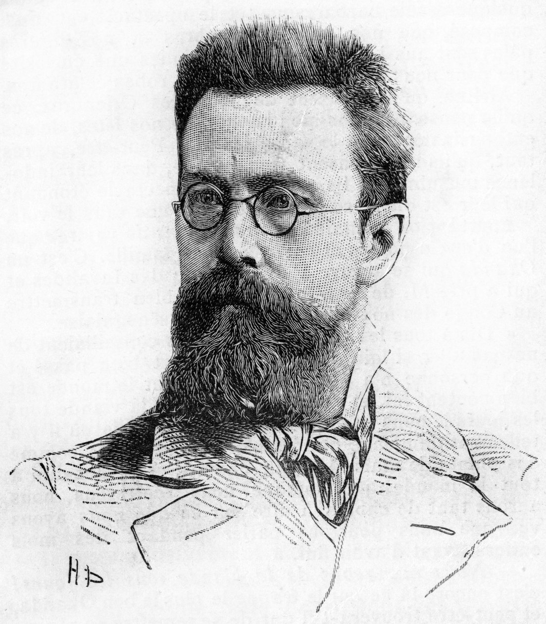 Nicholas (Nikolai) Rimsky Kroskov (Rimsky-Kroskov) (1844-1906), rysk kompositör. Engagerad från 189. av Unknown artist