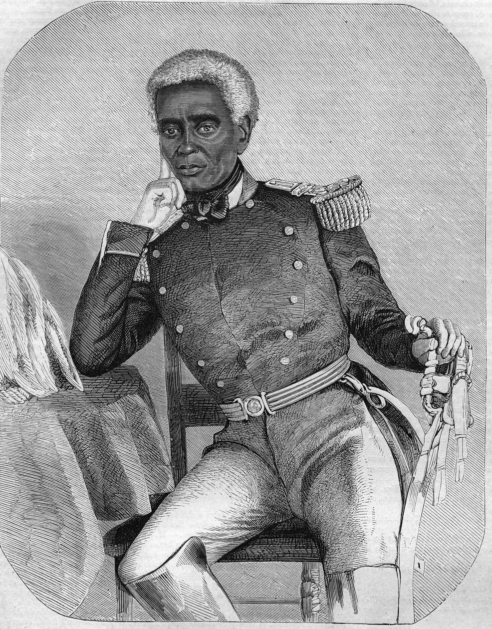 Nicolas Fabre Geffard President för Republiken Haiti mellan 1859-1867. av Unknown artist