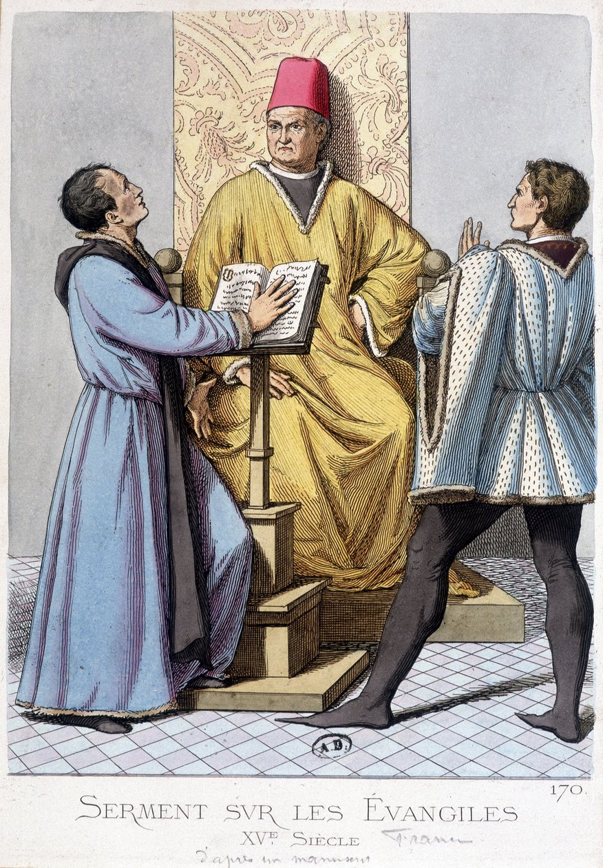 Ed om evangelierna, Frankrike 1400-talet. av Unknown artist