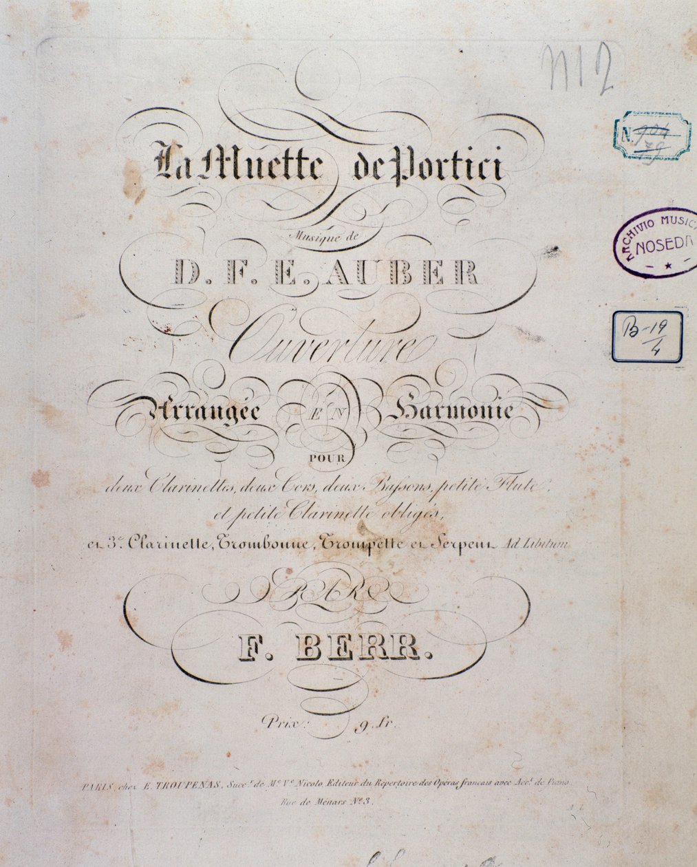 Invigning av operan La muette de Portici av D. F. Auber av Unknown artist