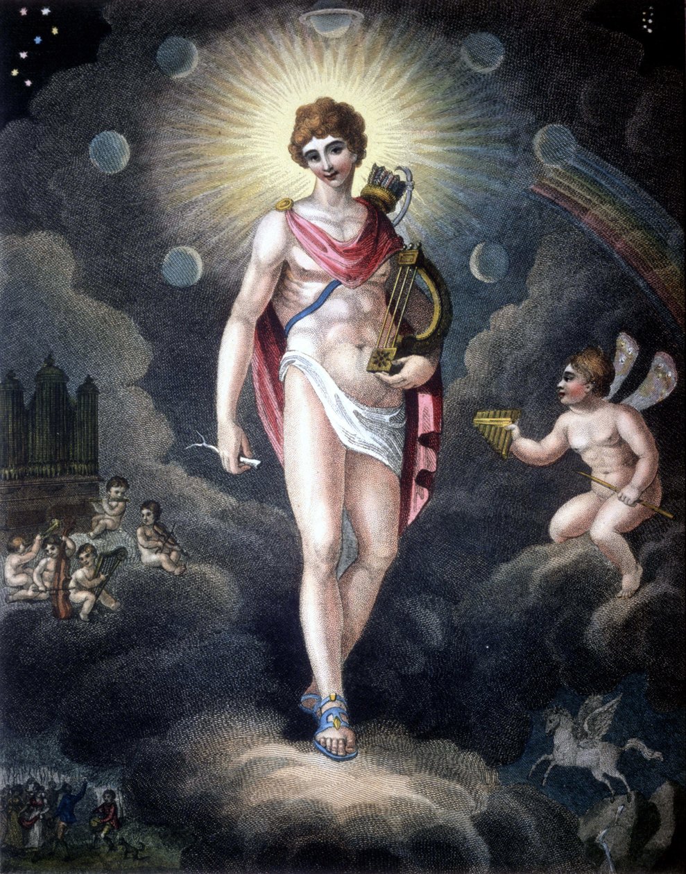 Orpheus - gravyr av 1800-talet. .Milano av Unknown artist