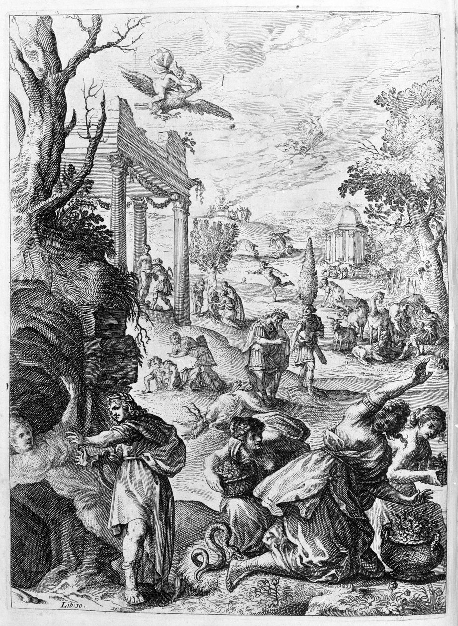 Ovidius (Ovidius) - illustration till bok 15 - (P. Ovidius