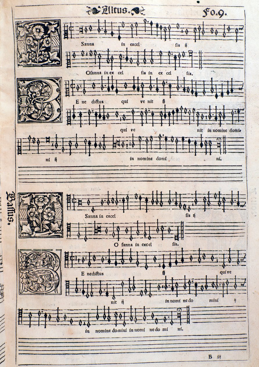 Sida från Liber octo Missarum (1541) av Unknown artist