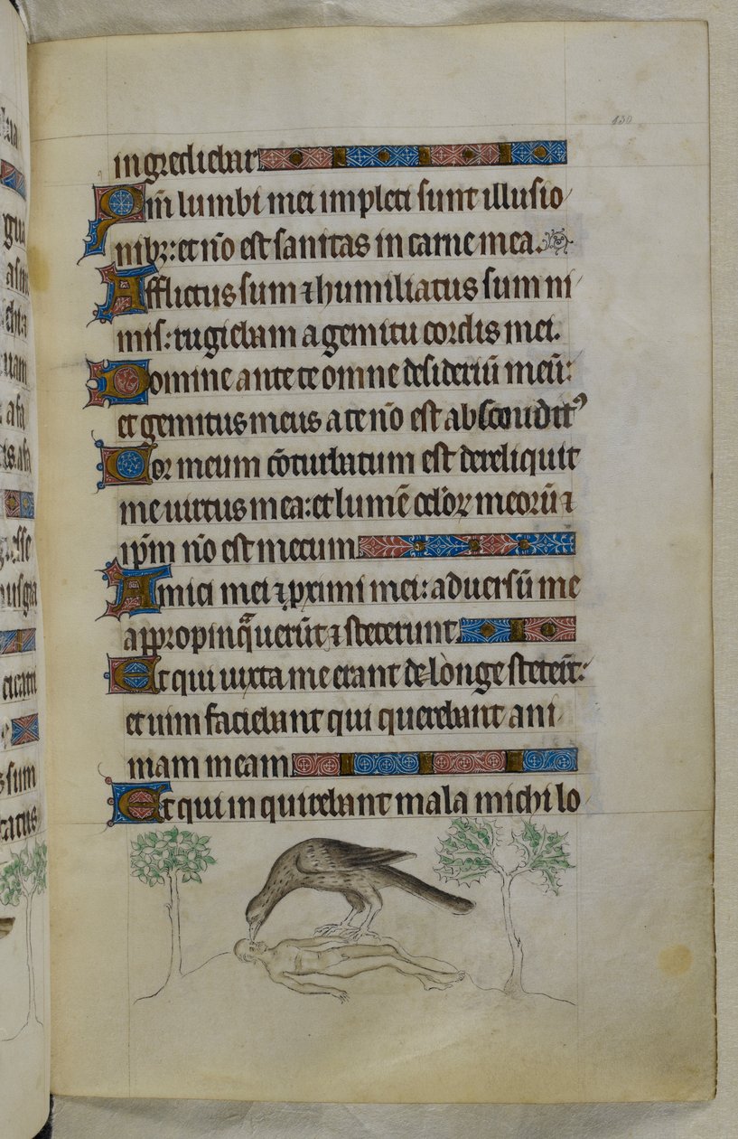 Sida från "The Queen Mary Psalter av Unknown Artist