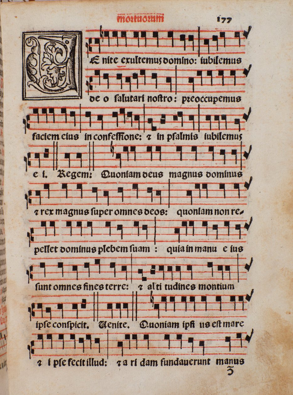 Sida i liturgiboken "The Priestly Book" av Castellini av Unknown artist
