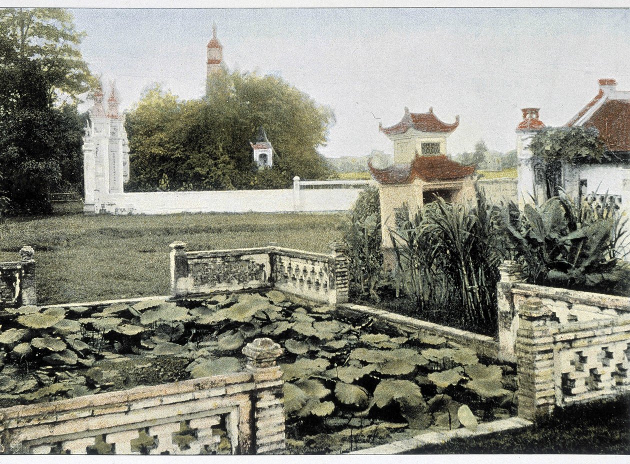Pagoda of the Brush i Hanoi - i "Around the World", sent 1800-tal. av Unknown artist