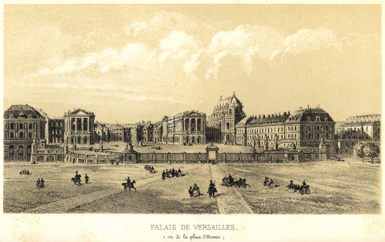 Palace of Versailles sett från place d