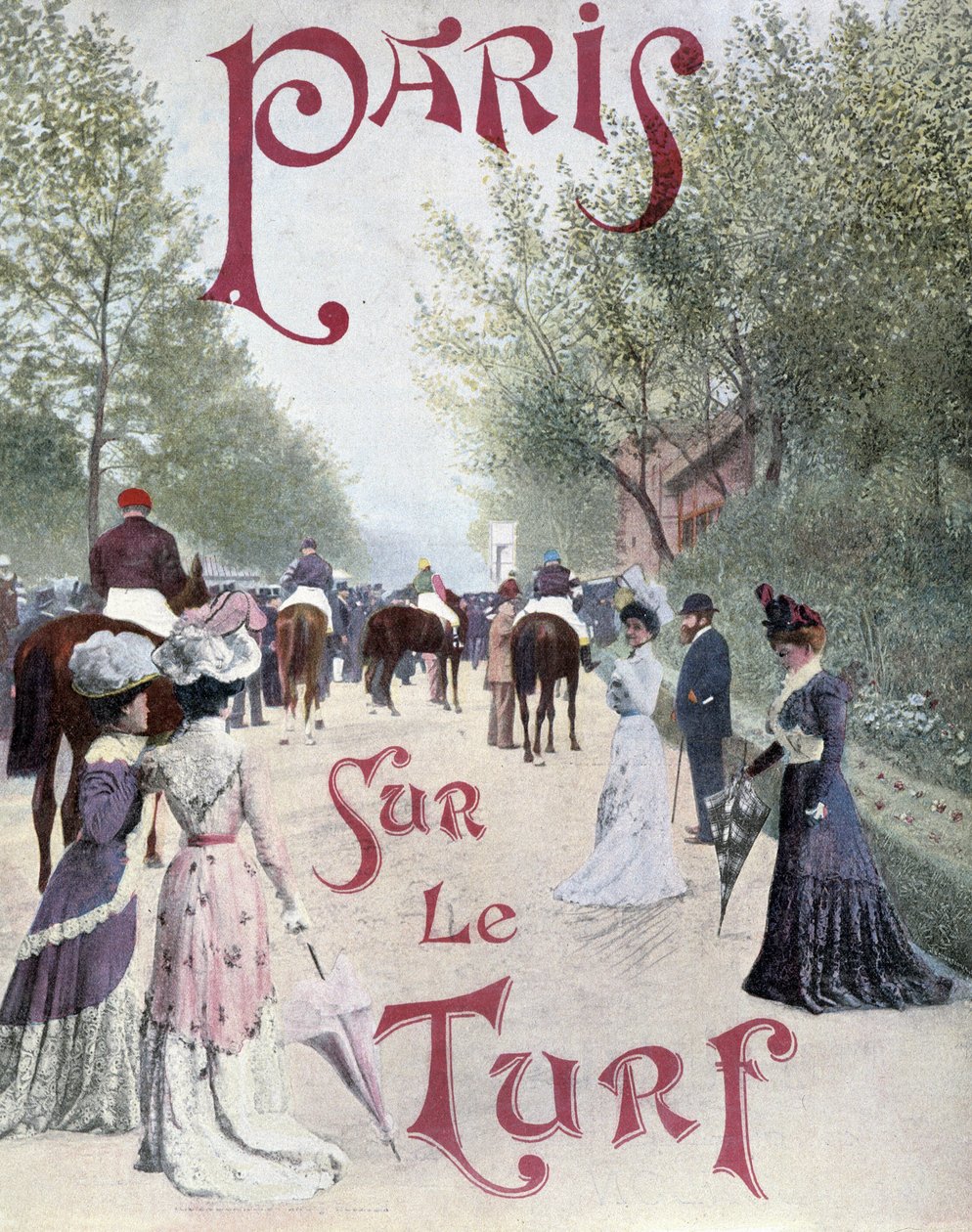 Paris, ""på gräsmattan"", sent 1800-tal av Unknown artist