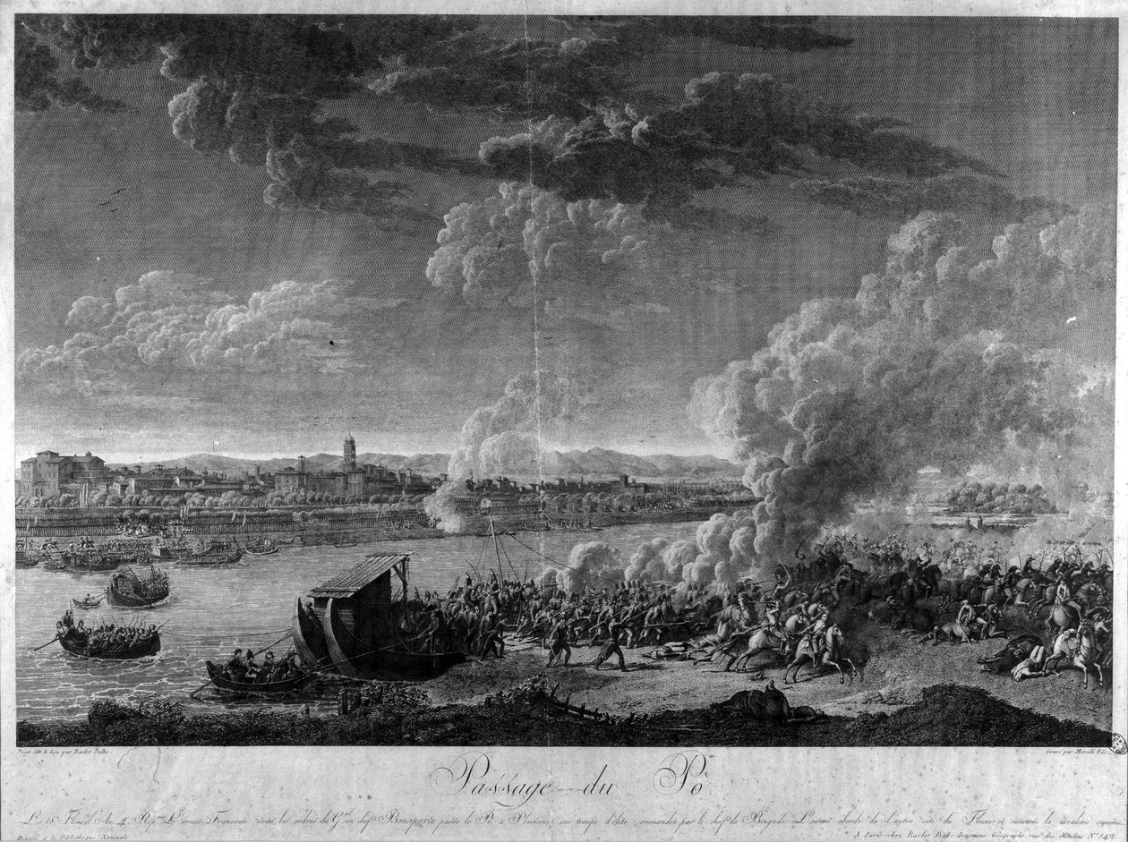Passage av Po genom Napoleon Bonapartes arméer av Unknown artist
