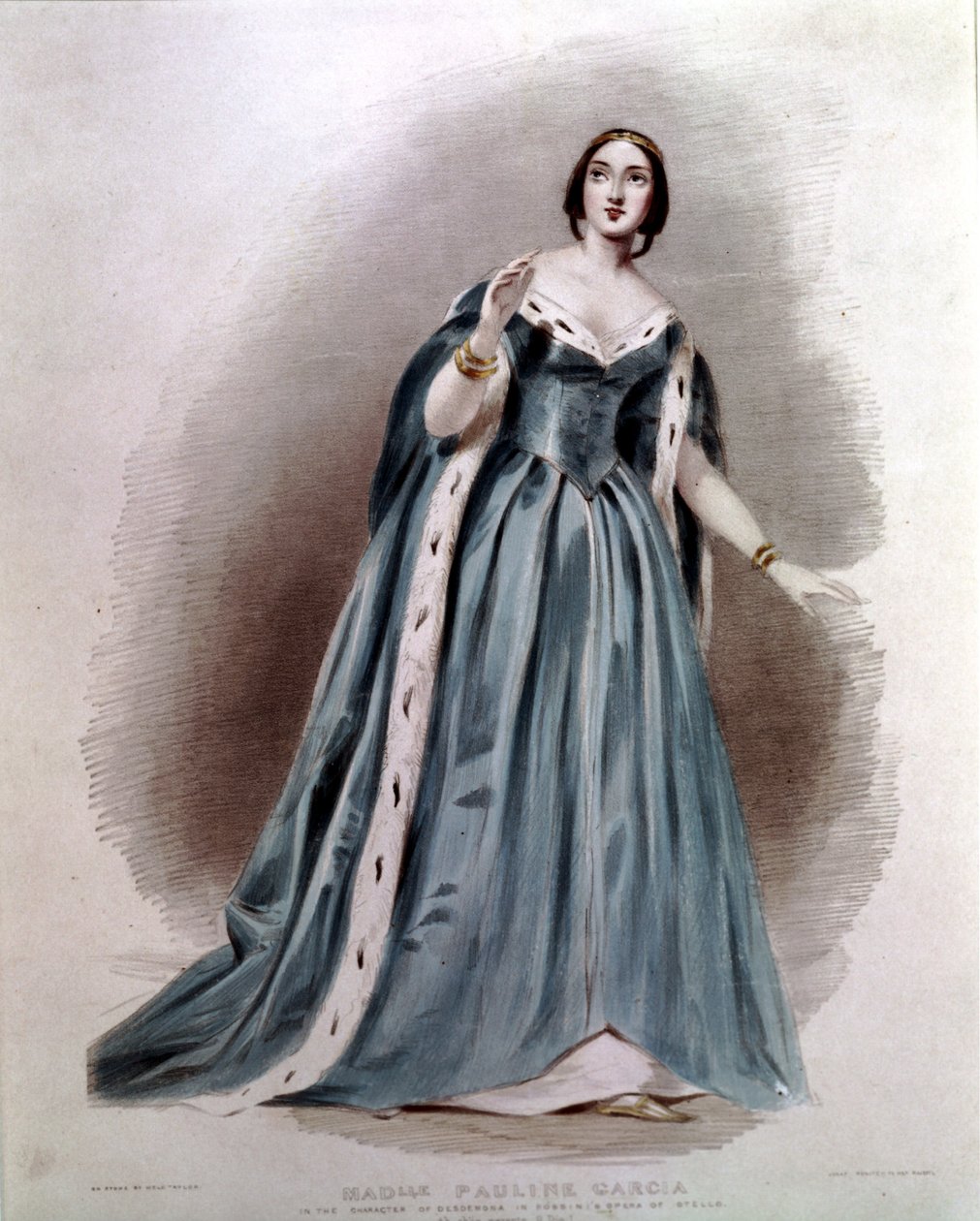 Pauline Viardot - Garcìa (1821-1910), fransk sångerska. i rollen som Desdemona. Otello av Gioacchino Rossini. av Unknown artist