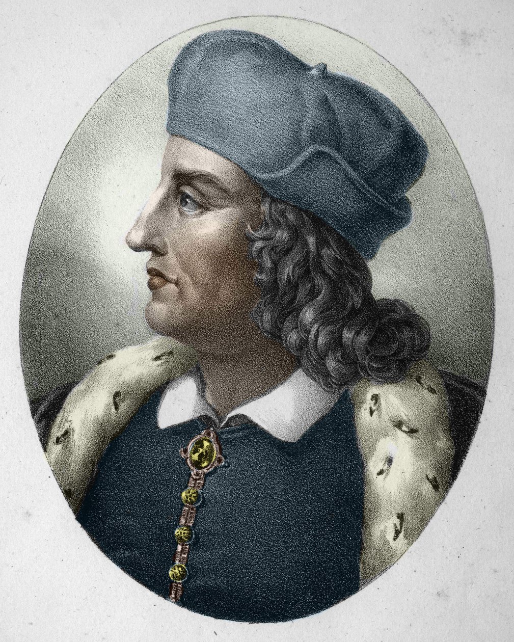 Filip II (1165-1223), kung Capetian, känd som Augustus. (Philip Augustus). av Unknown artist